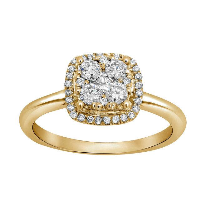 yellow gold, diamond, ring