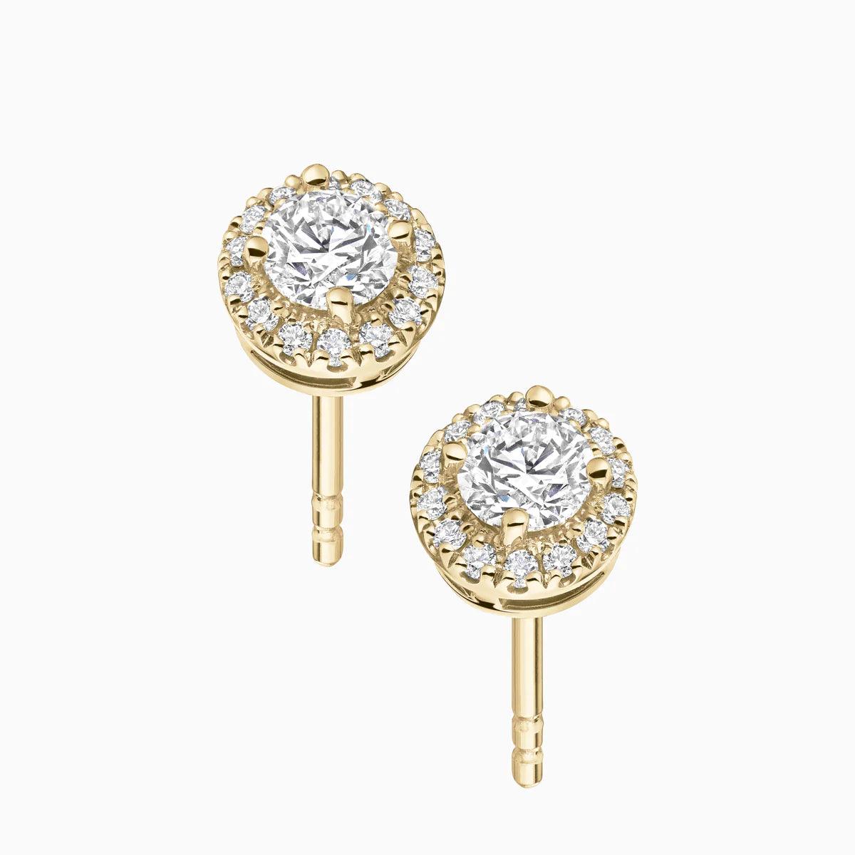 Diamond Earrings, Diamond, Gold, Gold Earrings, Earrings, 18k Gold, Yellow Gold