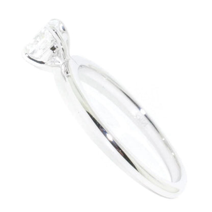 Diamond Solitaire Engagement Ring 0.72CT in 14k White Gold - BellemareDugasJoaillerie