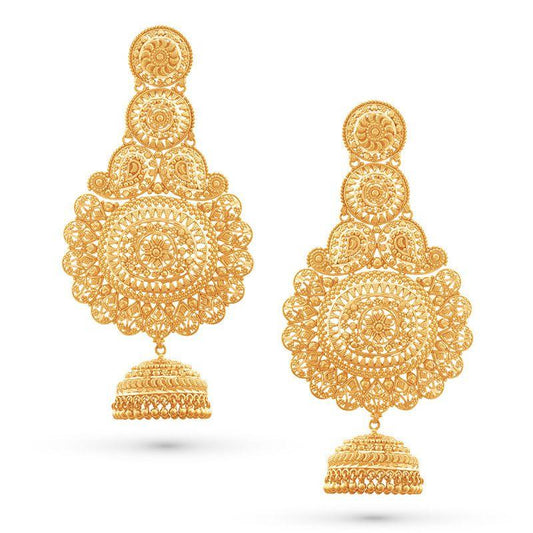 22k Gold, Yellow Gold, Gold, Gold earring, earrings