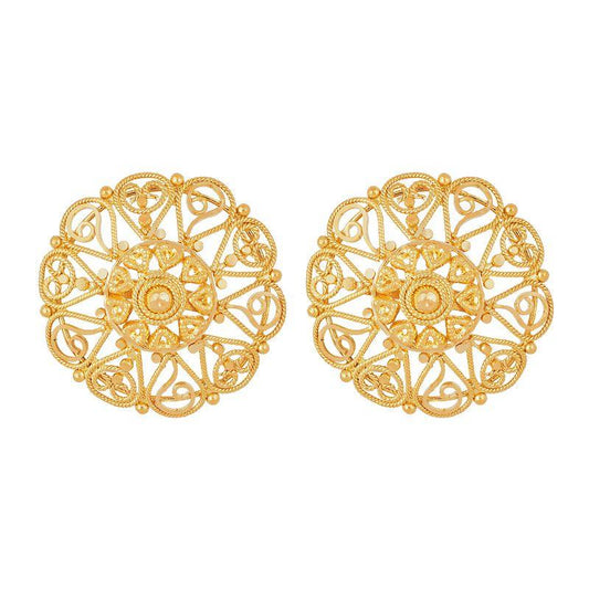 22k Gold, Yellow Gold, Gold, Gold earring, earrings