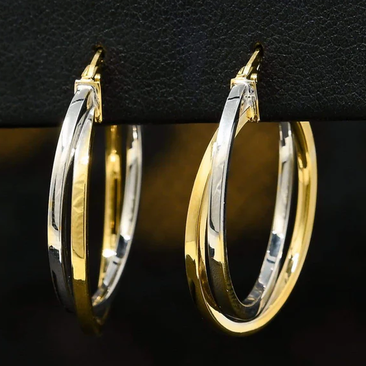 10k Gold, Yellow Gold, White Gold, Gold, Gold earring, earrings