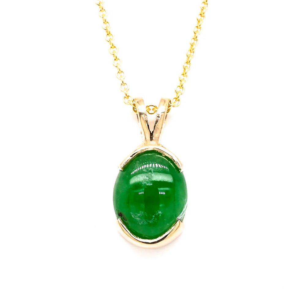 gold, yellow gold, 10k gold, gold chain, pendant, gold pendant, jade, jade pendant, jade necklace