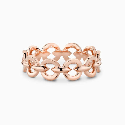 Linked Love Ring in 18k Yellow Gold