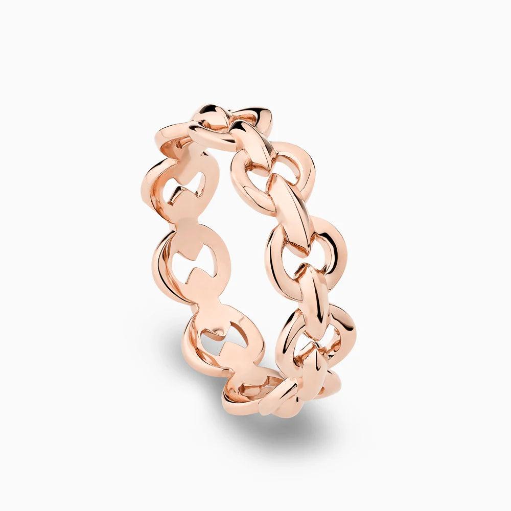 Linked Love Ring in 18k Yellow Gold