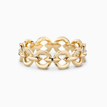 Linked Love Ring in 18k Yellow Gold - BellemareDugasJoaillerie