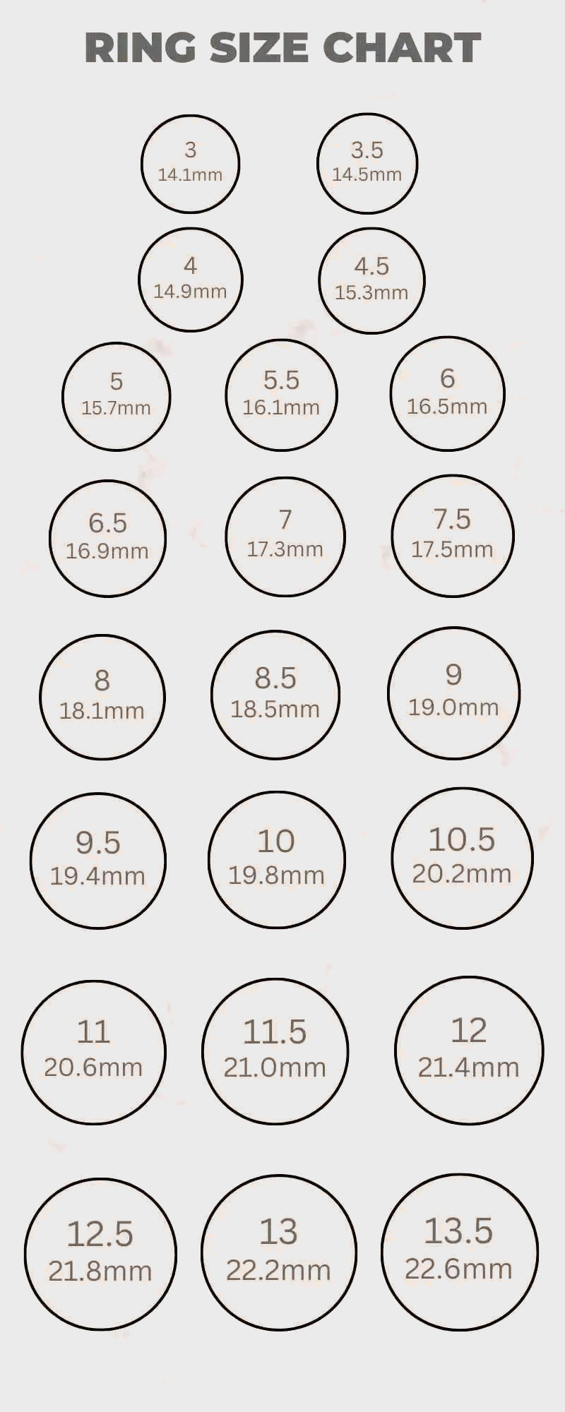 Ring Size Chart