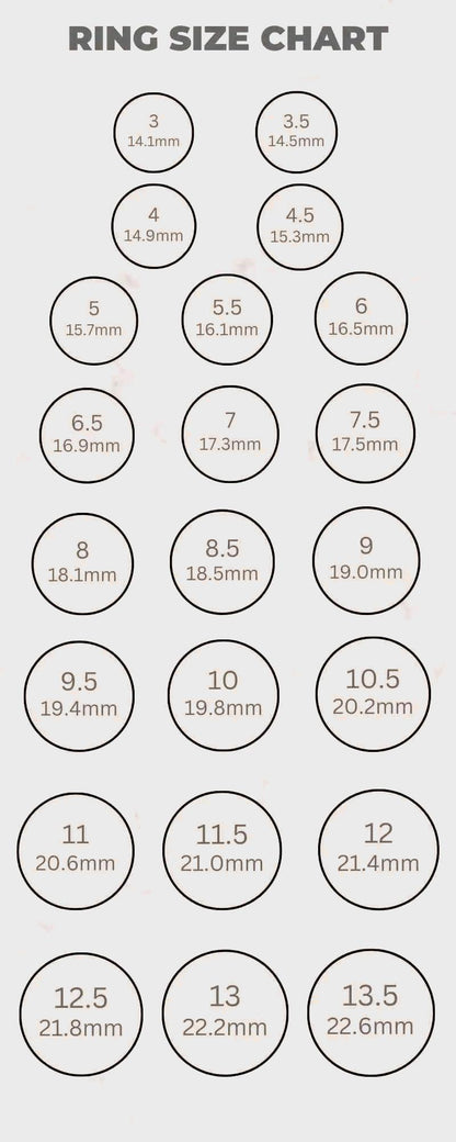 Ring Size Chart 29