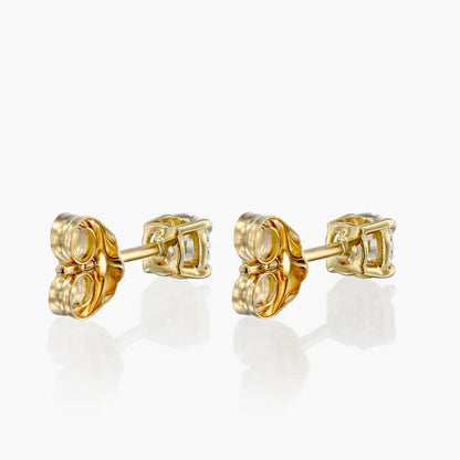 Diamond Stud Earrings 14k Solid Gold - BellemareDugasJoaillerie