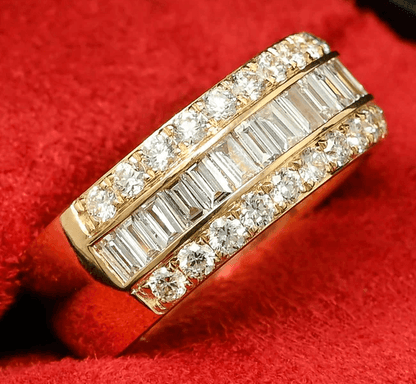 14k Gold, Yellow Gold, Gold, Gold Ring, Ring, Engagement Ring, Wedding Ring, diamond, diamond ring, emerald cut, round cut