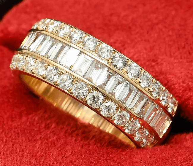 14k Gold, Yellow Gold, Gold, Gold Ring, Ring, Engagement Ring, Wedding Ring, diamond, diamond ring, emerald cut, round cut