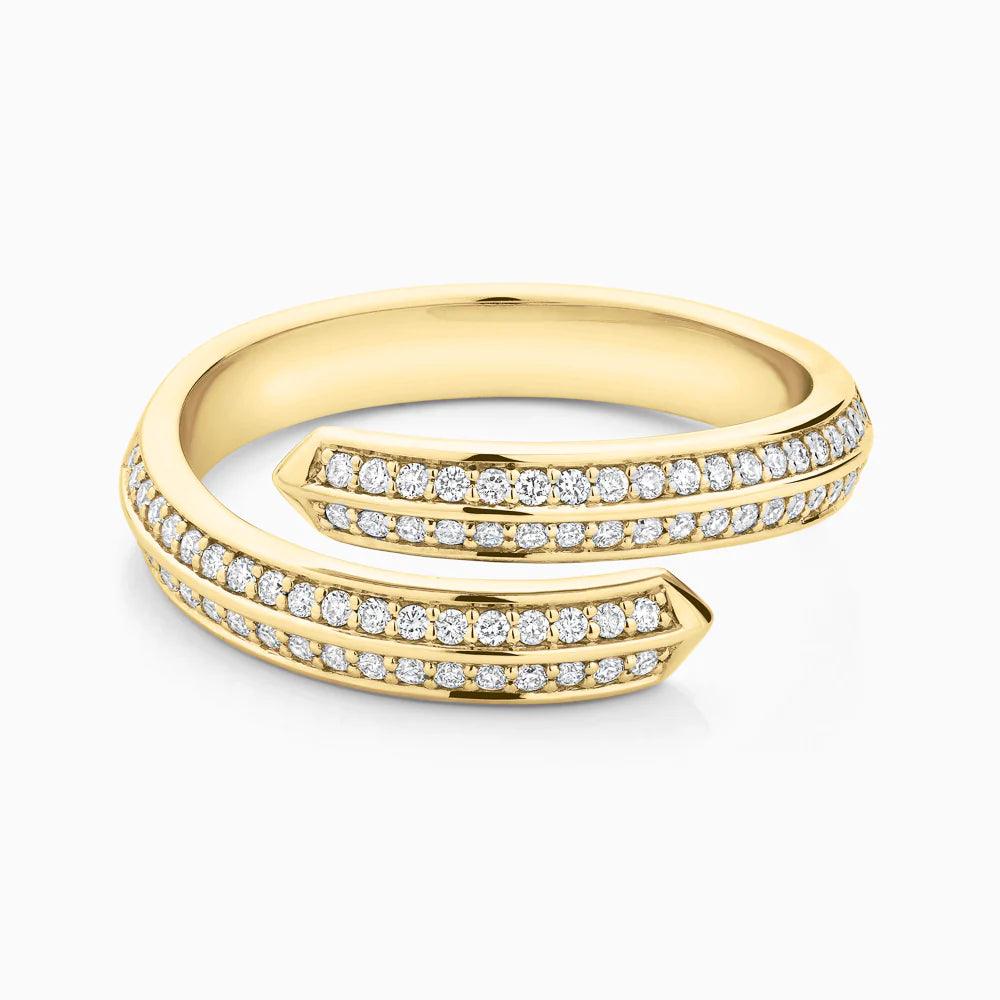 The Enchanté Diamond Pavé Wrap Ring - BellemareDugasJoaillerie