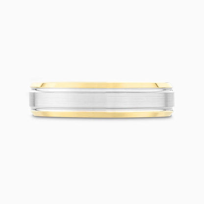 The Sovereign Dual-Tone Wedding Band in 18k Gold - BellemareDugasJoaillerie