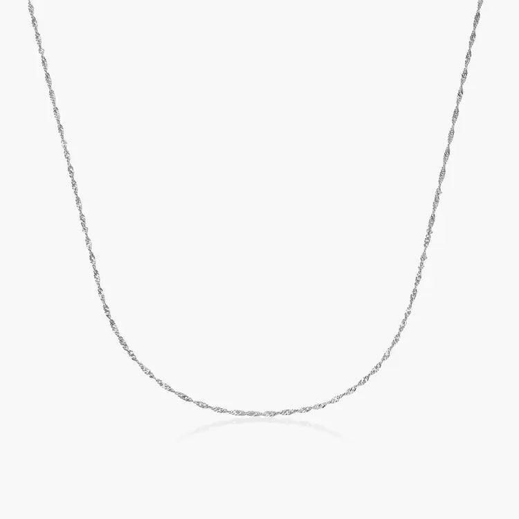 Twist Chain Necklace in 14k Yellow Gold - BellemareDugasJoaillerie